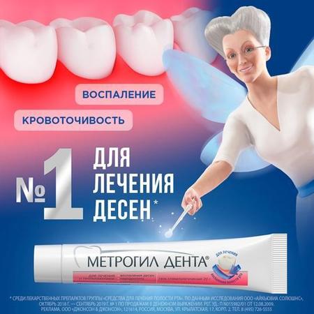 Фото Метрогил Дента, гель стоматологический, 20 г Фото Метрогил Дента, гель стоматологический, 20 г