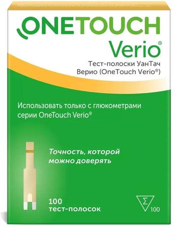 Фото Тест-полоски One Touch Verio, 100 шт.