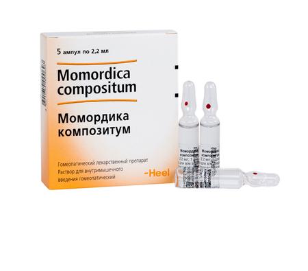 Фото Момордика композитум, раствор для в/м введения, ампулы 2,2 мл, 5 шт.