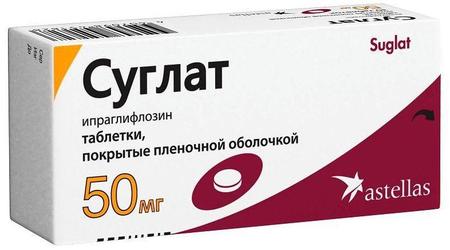 Фото Суглат, таблетки покрыт. плен. об. 50 мг, 30 шт.