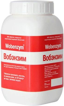 Фото Вобэнзим, таблетки покрыт. плен. об., 800 шт.