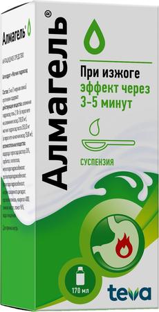 Фото Алмагель, суспензия, 170 мл