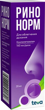 Фото Ринонорм, спрей 0.1%, 20 мл