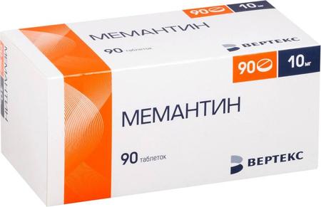 Фото Мемантин-Вертекс, таблетки покрыт. плен. об. 10 мг, 90 шт. Фото Мемантин-Вертекс, таблетки покрыт. плен. об. 10 мг, 90 шт.