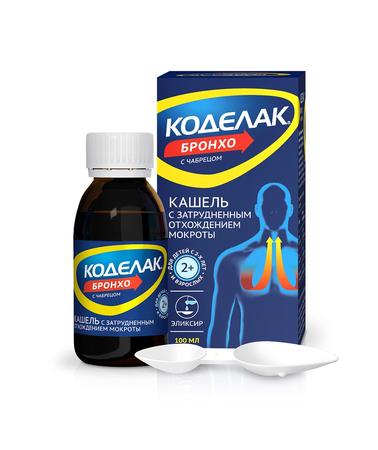 Фото Коделак Бронхо, эликсир (с чабрецом), 100 мл