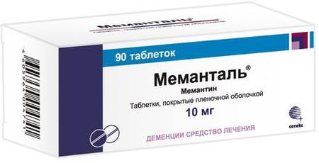 Фото Меманталь, таблетки покрыт. плен. об. 10 мг, 90 шт.