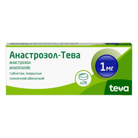Фото Анастрозол-Тева таблетки, покрытые пленочной оболочкой 1 мг, 28 шт.