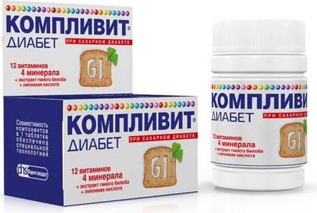 Фото Компливит Диабет, таблетки, 30 шт.