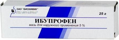 Фото Ибупрофен, мазь 5%, 25 г Фото Ибупрофен, мазь 5%, 25 г