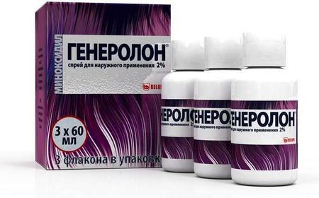 Фото Генеролон, спрей 2%, 60 мл, 3 шт.