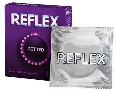 Фото Презервативы Reflex Dotted в смазке с точками, 3 шт.