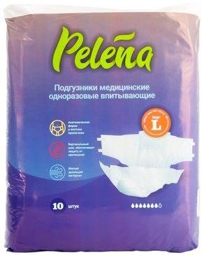Фото Pelena, подгузники одноразовые (L, 100-160 см), 10 шт.