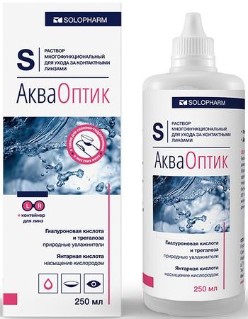 Фото АкваОптик, раствор для линз, 250 мл