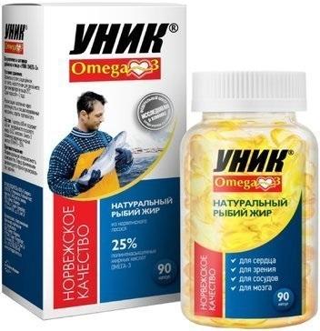 Фото Уник Омега-3, капсулы 600 мг, 90 шт.