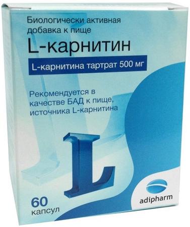 Фото L-карнитин, капсулы 560 мг, 60 шт.
