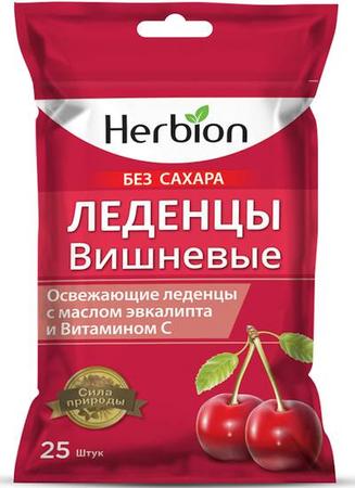 Фото Herbion, леденцы без сахара (вишня), 25 шт. Фото Herbion, леденцы без сахара (вишня), 25 шт.