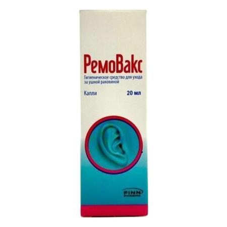 Фото РемоВакс, средство гигиеническое для ухода за ушной раковиной (капли) 20 мл, 1 шт.