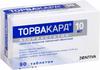 Фото Торвакард, таблетки покрыт. плен. об. 10 мг, 90 шт.