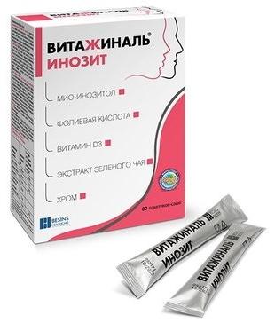Фото Витажиналь Инозит, порошок, саше, 30 шт.