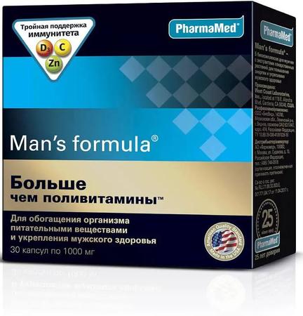 Фото Менс-Формула Больше Чем Поливитамины, капсулы, 30 шт.
