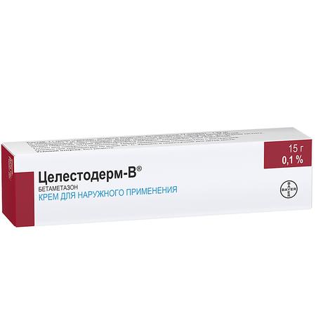 Фото Целестодерм В, крем 0.1%, 15 г