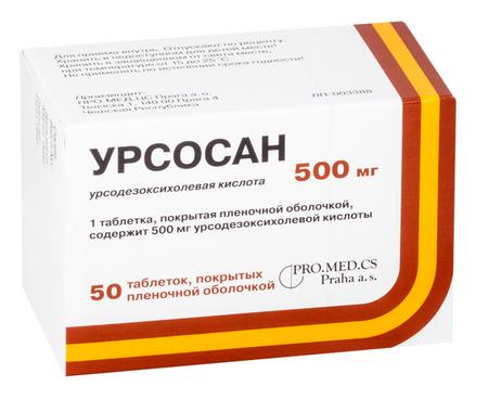 Фото Урсосан Форте, таблетки покрыт. плен. об. 500 мг, 50 шт. Фото Урсосан Форте, таблетки покрыт. плен. об. 500 мг, 50 шт.