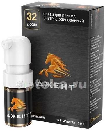 Фото Джент, спрей 12.5 мг, 5 мл (32 дозы)