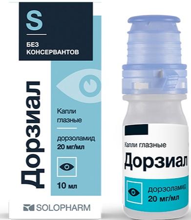 Фото Дорзиал, капли глазные 20 мг/мл, 10 мл