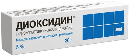 Фото Диоксидин, мазь 5%, 30 г