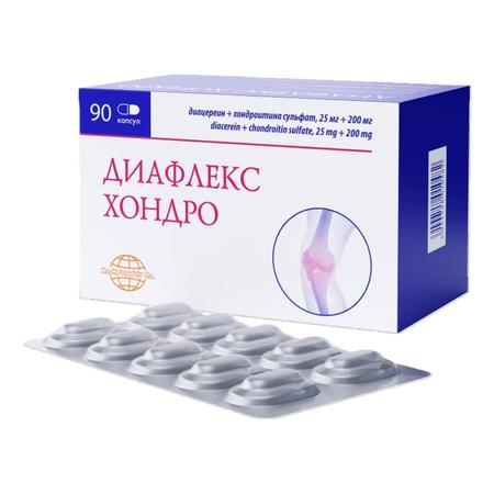 Фото Диафлекс Хондро, капсулы 25 мг +200 мг, 90 шт.