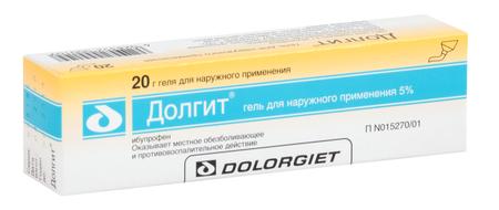 Фото Долгит, гель 5%, 20 г