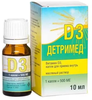 Фото Детримед D3, капли (масляный раствор) 500 МЕ/доза, 10 мл
