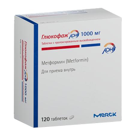 Фото Глюкофаж Лонг, таблетки с пролонгированным высвобождением 1000 мг, 120 шт.