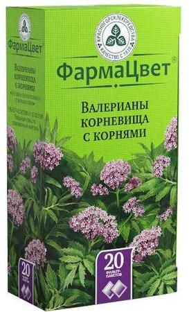 Фото Валерианы корневища с корнями, пакетики 1.5 г, 20 шт.