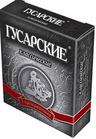 Фото Презервативы Гусарские с точечной текстурой, 3 шт.