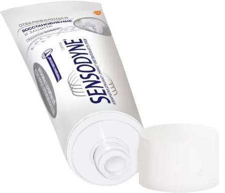 Фото Сенсодин Восстановление и Защита, отбеливающая зубная паста, 75 мл